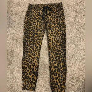 Cheetah jogger style pants